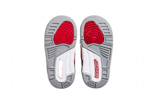 Nike Air Jordan 3 Retro Se Td Koripallokengät Lapsille Punainen Harmaa