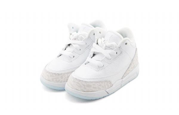 Nike Air Jordan 3 Retro Td Kengät Lapsille Valkoiset