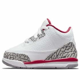 Nike Air Jordan 3 Retrotd Kengät Lapsille Valkoinen Punainen