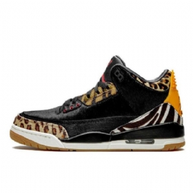 Nike Air Jordan 3 Se Animal Mokka Kengät Miehille Mustat