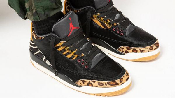 Nike Air Jordan 3 Se Animal Mokka Kengät Miehille Mustat