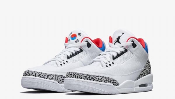 Nike Air Jordan 3 Seoul Kengät Miehille Valkoiset
