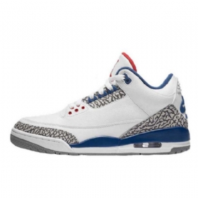 Nike Air Jordan 3 True Kengät Miehille Valkoinen Sininen