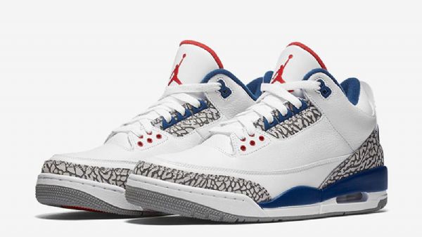 Nike Air Jordan 3 True Kengät Miehille Valkoinen Sininen