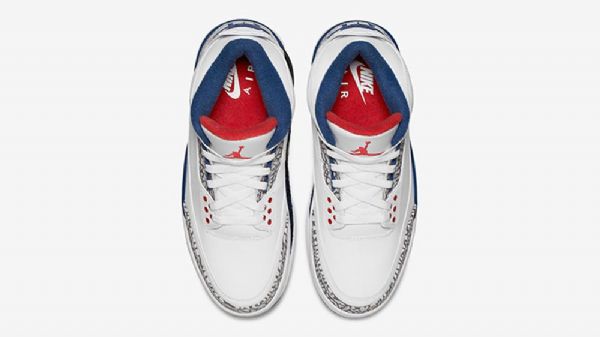 Nike Air Jordan 3 True Kengät Miehille Valkoinen Sininen