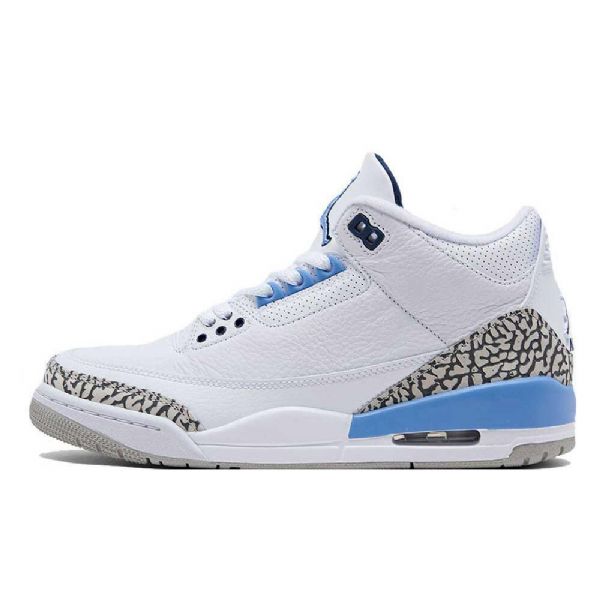 Nike Air Jordan 3 Unc Kengät Miehille Valkoinen