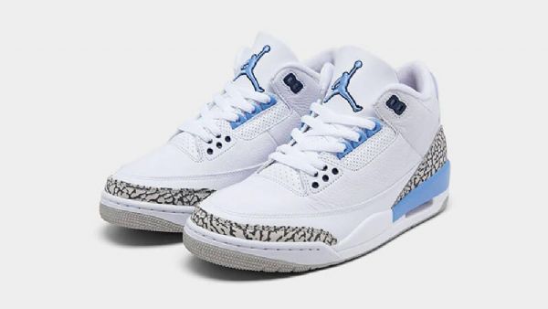 Nike Air Jordan 3 Unc Kengät Miehille Valkoinen
