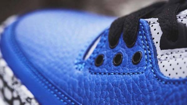 Nike Air Jordan 3 Varsity Royal Kengät Miehille Sininen Harmaa