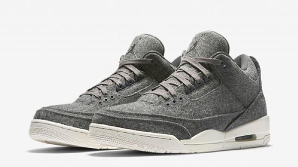 Nike Air Jordan 3 Villakengät Miehille Harmaa