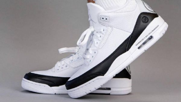 Nike Fragment Design Jordan 3 Miesten Kengät Valkoinen Musta