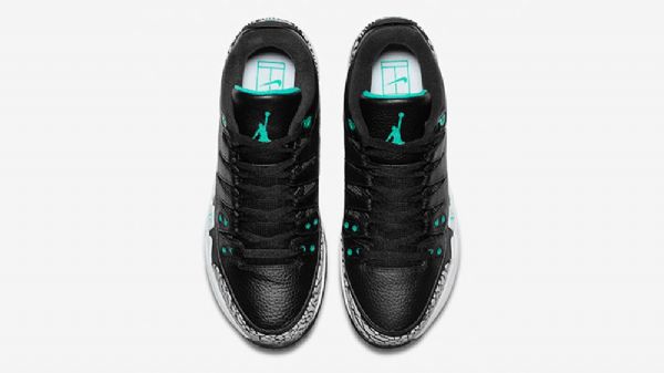 Nike Zoom Vapor Air Jordan 3 Atmos Jade Kengät Miehille Mustat