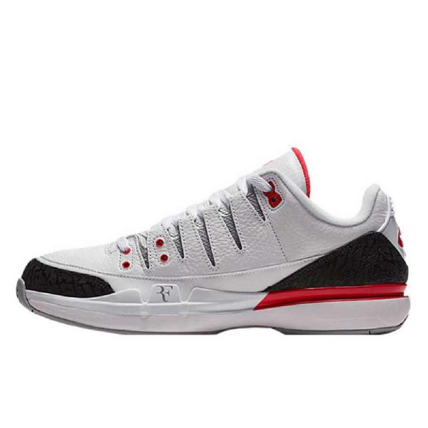 Nike Zoom Vapor Tour Jordan 3 Four Kengät Miehille Harmaa