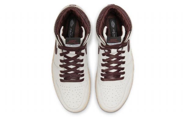 Nike A Ma Maniére Air Jordan 1 Korkeat Topit Og Retro Koripallokengät Miehille Vaaleanharmaa