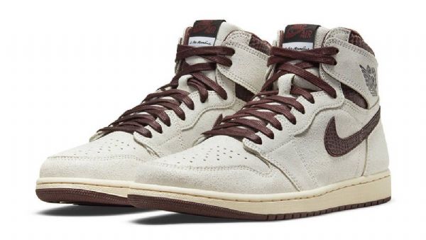 Nike A Ma Maniére Air Jordan 1 Naisten Korkeat Kengät Ruskea