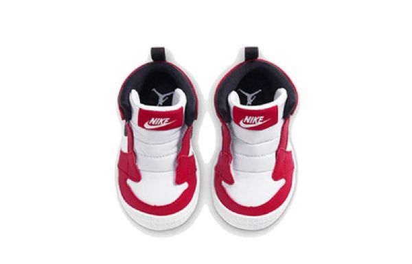 Nike Air Jordan 1 Bootie Td Kengät Lapsille Valkoinen Punainen