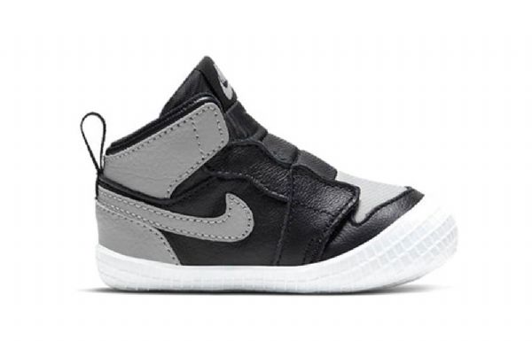 Nike Air Jordan 1 Crib Bootie Retro Koripallokengät Lapsille Musta Harmaa