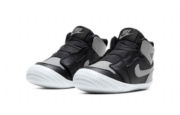 Nike Air Jordan 1 Crib Bootie Retro Koripallokengät Lapsille Musta Harmaa