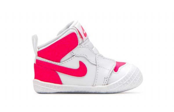 Nike Air Jordan 1 Crib Bootie Retro Koripallokengät Lapsille Vaaleanpunainen