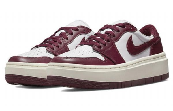 Nike Air Jordan 1 Elevate Low Tops Retro Koripallokengät Naisille Burgundinpunainen Valkoinen