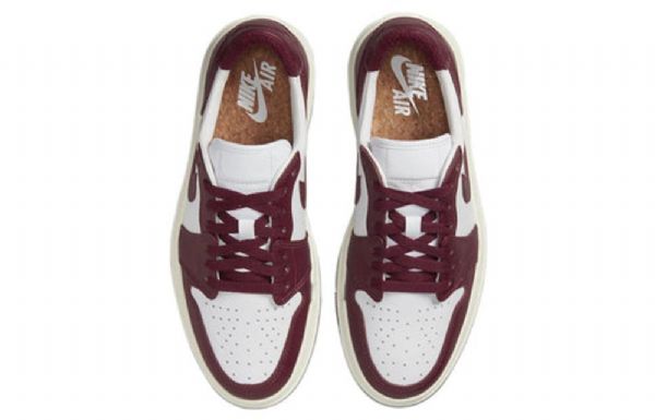 Nike Air Jordan 1 Elevate Low Tops Retro Koripallokengät Naisille Burgundinpunainen Valkoinen