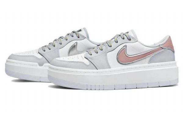 Nike Air Jordan 1 Elevate Low Tops Se Retro Koripallokengät Naisille Valkoinen Harmaa