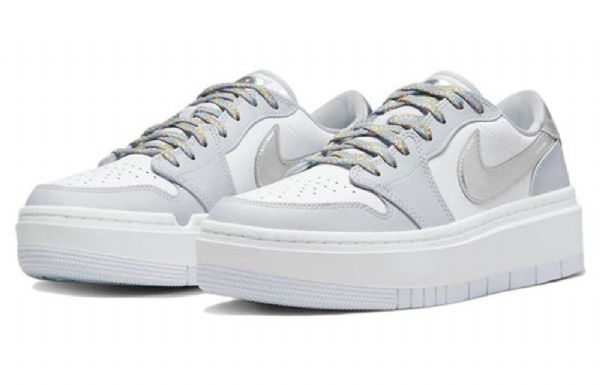 Nike Air Jordan 1 Elevate Low Tops Se Retro Koripallokengät Naisille Valkoinen Harmaa