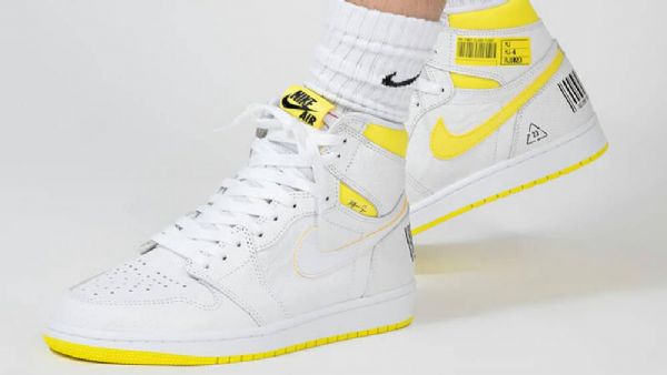 Nike Air Jordan 1 First Class Flight Kengät Miehille Valkoinen
