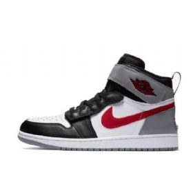 Nike Air Jordan 1 Flyease Particle Kengät Miehille Musta Harmaa Punainen