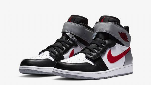 Nike Air Jordan 1 Flyease Particle Kengät Miehille Musta Harmaa Punainen