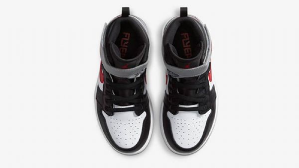 Nike Air Jordan 1 Flyease Particle Kengät Miehille Musta Harmaa Punainen