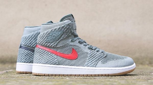 Nike Air Jordan 1 Flyknit Savikengät Miehille Vihreät