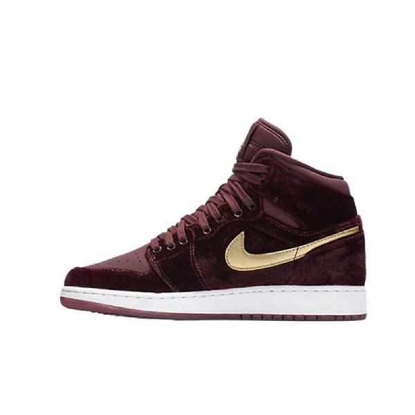 Nike Air Jordan 1 Gg Maroon Kengät Miehille Burgundy