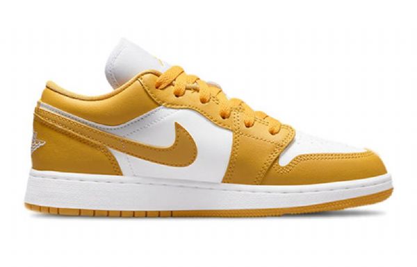 Nike Air Jordan 1 Gs Koripallokengät Miehille Keltainen Valkoinen