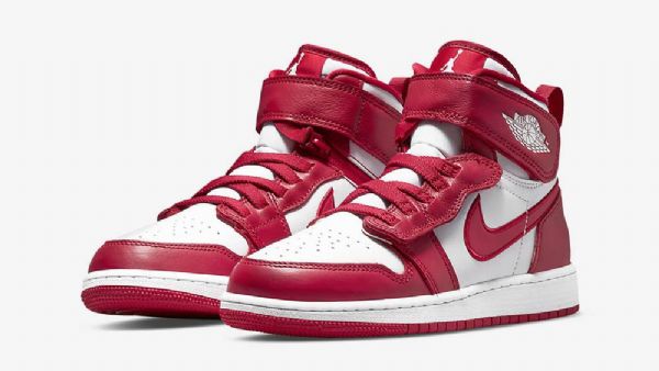 Nike Air Jordan 1 Hi Flyease Gs Cardinal Kengät Naisille Valkoinen Punainen