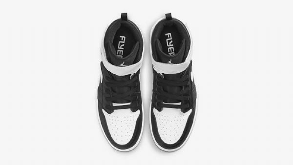 Nike Air Jordan 1 Hi Flyease Kengät Miehille Mustavalkoinen