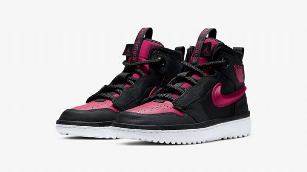 Nike Air Jordan 1 High Topit React Noble Kengät Miehille Musta Punainen