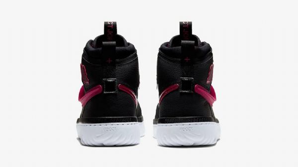 Nike Air Jordan 1 High Topit React Noble Kengät Miehille Musta Punainen