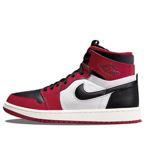 Nike Air Jordan 1 High Topit Zoom Comfort Chicago Bulls Retro Koripallokengät Naisille Punainen Musta
