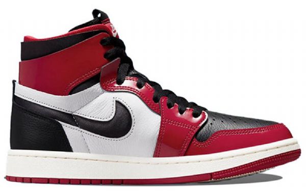 Nike Air Jordan 1 High Topit Zoom Comfort Chicago Bulls Retro Koripallokengät Naisille Punainen Musta