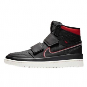 Nike Air Jordan 1 High Tops Double Reima Kengät Miehille Musta Punainen