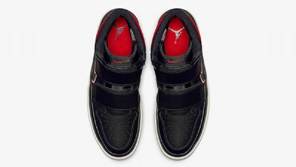 Nike Air Jordan 1 High Tops Double Reima Kengät Miehille Musta Punainen