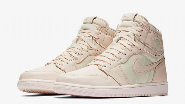Nike Air Jordan 1 High Tops Guava Jääkengät Naisten Vaaleanpunainen