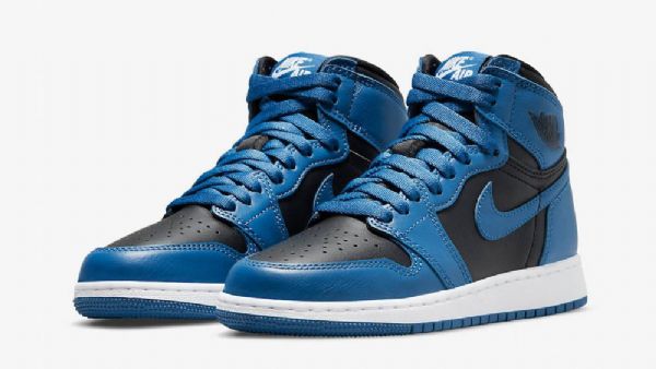 Nike Air Jordan 1 High Tops Kengät Miehille Tummansininen Musta