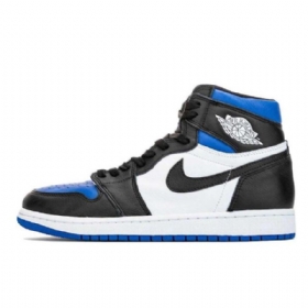 Nike Air Jordan 1 High Tops Og Game Royal Kengät Miehille Valkoinen Musta Sininen