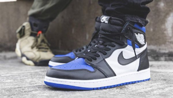 Nike Air Jordan 1 High Tops Og Game Royal Kengät Naisille Valkoinen Musta Sininen