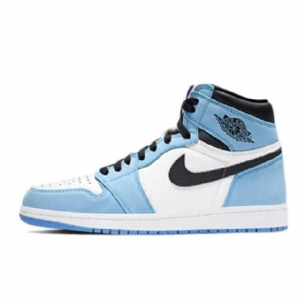 Nike Air Jordan 1 High Tops Og Kengät Miehille Sininen