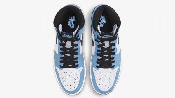 Nike Air Jordan 1 High Tops Og Kengät Miehille Sininen