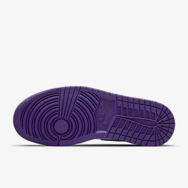 Nike Air Jordan 1 High Tops Og Kengät Naisille Valkoinen Violetti