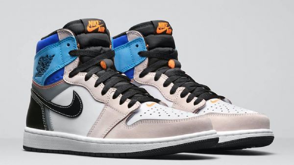 Nike Air Jordan 1 High Tops Og Prototype Kengät Miehille Khaki Musta Sininen