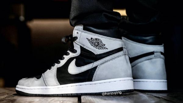 Nike Air Jordan 1 High Tops Og Shadow 2.0 Naisten Kengät Harmaa Musta